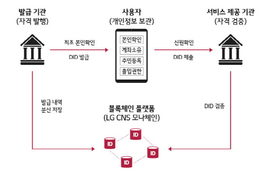 DID 개념도.  <자료:LG CNS>